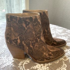 Madden Girl Snake Print Ankle Boot 11
